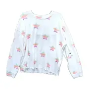 PJ Salvage Star Dust Ivory Long Sleeve Lounge Pajama Sleep Top Women's XL NWT Q7