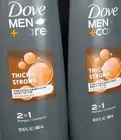 Lot 2 Dove Men+Care Thick & Strong Fortifying 2in1 Shampoo+ Conditioner 12 oz1F1