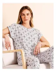 [Soho] Everyday PVE Short Sleeve Tee in Multi Tile Print
