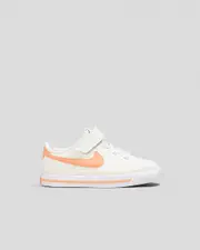[Nike] Nike Toddlers' Court Legacy Shoes in Sail/Apricot Agate/White Size 07 07 Sail/Apricot Agate/White
