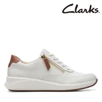 在飛比找PChome24h購物優惠-【Clarks】女款Un Rio Zip 微尖頭金屬側拉鏈休