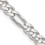 22 Inch Sterling Silver 5.5mm Figaro Chain