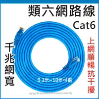 在飛比找蝦皮購物優惠-CAT6 高速網路線 超六類 網路線 RJ45 網線 CAT