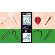 Medieval Cookie Cutter Set (Sword, Mace, Shield, Spear)