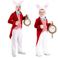 在飛比找蝦皮購物優惠-甜心家 COS兒童節萬聖節愛麗絲夢遊仙境舞臺表演表演鬧鐘兔子