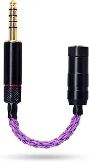 OKCSC Audio Aux Jack Extender, 8 core Aux Cable 4.4mm TRRRS Male to 2.5mm TRRS Female, Compatible with Car,Speaker,Laptops,Tablets,Media Players Earphones Jack Extension Cord Adapter