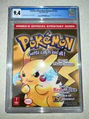 Pokemon 1999 Primas Strategy Guide Yellow Pikachu Cgc 9.4 highest grade on eBay!