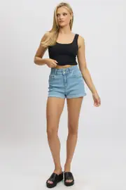 Denim Skinny Denim Short High Rise - Size 16XL, Women's Skinny Short