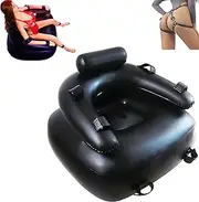 HCUDFN BDSM Inflatable Sex Sofa Love Chair With Dildo Sex Couch Sex Chair Sex Toys for Women Couples(Black Schwarz,A)