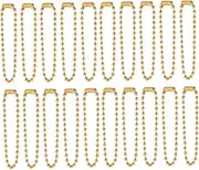 [LIFKOME] 100Pcs Fashion Ball Bead Chains for Key Ring Doll Label and Hand Tag Random Colors Lightweight Link Chain for DIY Accessories for Clothing Decoration and Craft Projects