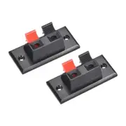 2 Way Speaker Terminal Clip Push Release Audio Cable Terminal Strip WP2-3 2Pcs