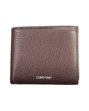 Calvin Klein Leather Billfold Wallet - Wallets & Pouches - Brown -Size One