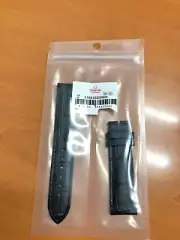 NEW WATCH STRAP Genuine Leather 20mm OMEGA Black SEAMASTER SPEEDMASTER