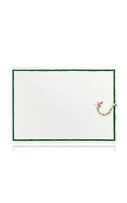 [Clementina Sketchbook] Set-of-Ten Christmas Leopard Hand-Painted Stationery Cards