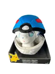 Pokemon Alolan Vulpix and Great Ball Zipper Poke Ball 8" Plush Set TOMY RARE