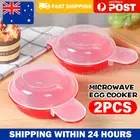 2X hamburg makers Microwave Egg Cooker Poacher Saves Time Eggs Made Easy Cooking