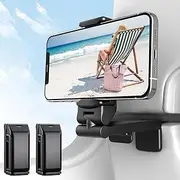 Portable Airplane Phone Holder, 2 Pack Universal Travel Essentials Phone Mount with Multi-Directional 360° Rotation, Travel Must Haves Handsfree Phone Stand for Flying, Table, Outdoor Accessories