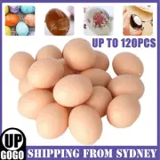 UP120x Plastic Fake Chicken Egg Poultry Layer Coop Hatching Simulation Dummy Egg