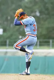 Doyle Alexander Texas Rangers pitches v the Baltimore Orioles pitc- Old Photo