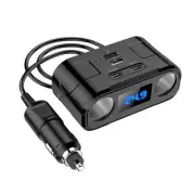 2 Way Car Cigarette Lighter Socket Splitter USB Port Power Adapter 12V/24V DC (for: Subaru)