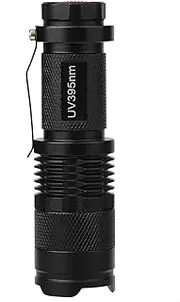 EVTSCAN UV Flashlights 395/365 nM - UV Ultra LED Flashlight Blacklight Light Inspection Lamp Torch(395nm)