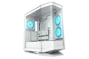 Cougar FV270 RGB Black Curved Panoramic Tempered Glass E-ATX Gaming Case - White [FV270 RGB WHITE]
