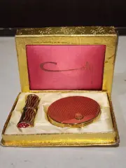 Vintage COTY French Flair Compact & Lipstick New in Original Box READ