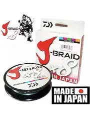Daiwa J Braid x8 100lb 300 m Multi-coloured Braided Fishing Line