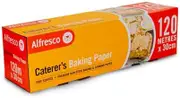 1 x Alfresco Caterer's Baking Paper Food Catering 30cm X 120M 30cm Width x 120m Length White