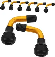 Motorcycle Electric Scooter Tire Valve Stem Kit 8pcs Rubber Stem Caps Leakproof