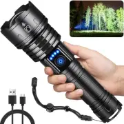 Flashlights High Lumens Rechargeable, Super Bright Flashlight, Adjustable Tac...