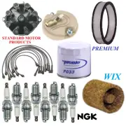 Tune Up Kit Filters Cap Wire Plugs For PONTIAC GTO V8 6.6L 2BBL 1973