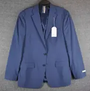 BNWT Ben Sherman Mens Slim Fit Medium Blue Suit Jacket (44L) Blazer