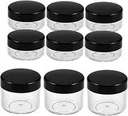 ERINGOGO 9pcs Mini Lotion Containers Travel Cosmetic Jars for Creams Portable Makeup Sample Cases Elegant Design for Easy Storage and Use