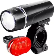 Luces para bicicleta BV, súper brillantes, con 5 luces LED delanteras y 3 luces