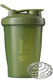 BlenderBottle Classic 28 oz Black Lid and Clear Bottle Shaker Cup with Flip-Top