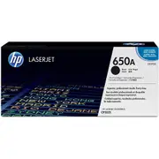 Genuine HP 650A CE270A Black Toner Cartridge 13,500 Pages