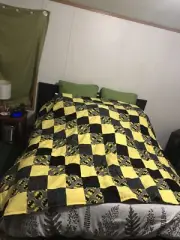 New Handmade Patchwork Quilt BATMAN themed, Queen Size