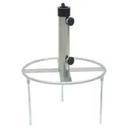 Parasol Base with Ground Spikes for 38mm and 48mm Silver Steel Poles