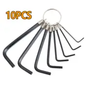 10PCS Set Metric Allen Key Hex Keys Alan Allan Wrench Steel Tools 1.5mm-10mm AU