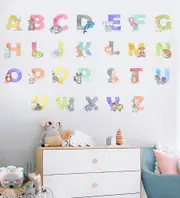 A-Z Animal Alphabets Wall Decal