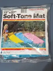 Intex Pool Float Soft Tone Vinyl Mat BLUE 72” x 27” NOS Sealed 1987 #69701
