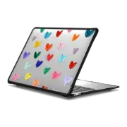 MacBook Air 13-inch (M1 / Intel) Impact Case Polka Daub Hearts