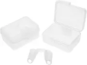 [COMPUKAS] 2pcs Retainer Model Nose Brace for Rhinoplasty Transparent Design for Discreet Use Professional Support to Prevent Deformation Lightweight and Portable for Daily Wear