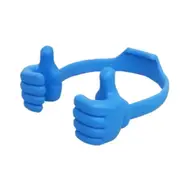 6PC Universal Adjustable Plastic Thumbs Modeling Mobile Phone Holder Fashion Phone Stand Bracket Holder - Blue