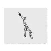 2 x 'Giraffe Reaching For Leaves' Lens Cleaning Cloths (LC00018725)