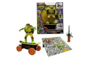 Teenage Mutant Ninja Turtles Raphael Cowabunga Skate RC - Imitates Real Skate Tricks - 2.4 GHz Remote Control - Ages 3+