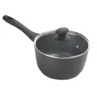 Pyrolux Pyrostone 20cm Stoneware Saucepan w/ Glass Lid Induction Cookware Black