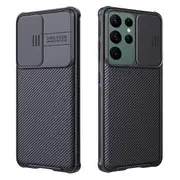 Nillkin For Samsung Galaxy S22 Ultra 5G Case, CamShield Series Slim Stylish Protective Case with Slide Camera Cover (Black)