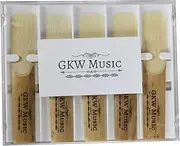 GKW Clarinet Reeds - Strength 2.5 | Box of 10 | Classic Wood Reeds for beginner and intermediate Players | Perfect 2.5 Strength Reeds for Bb Clarinets